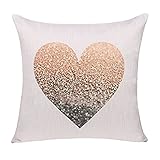 Litfun 18x18 Throw Pillow Cover Love Quotes Pillowcase Decorative Pillow Sham Cushion Case Gift (Love Heart) …