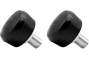 BWWNBY Roller Skates Toe Stops, 2pcs Adjustable Rubber Plugs Brake Block Double-Row Roller Skating Brake Jam Plugs for Rollar Skate Stoppers Replacement Parts Accessories (Black)