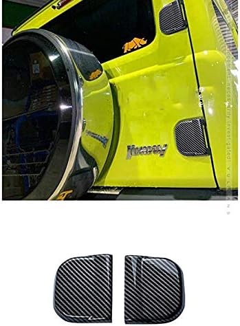 Jimny Carbon fiber Tailgate Hinge Cover, Car Tailgate Hinge Decorative Covers For Jimny 2019-2020 JB74 JB64
