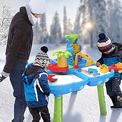 ConeWhale Sand Water Table for Toddlers, 4 in 1