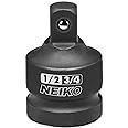 NEIKO 30237A 3/4" Female to 1/2" Male Impact Adapter | Socket Adapter Reducer | For Use with Impact Guns/Wrenches, Breaker Bars or Ratchets