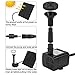 Ankway Solar Fountain Water Pump Kit 2W 3M/9.8ft Wire Length Solar Power Water Pump, 2 pack