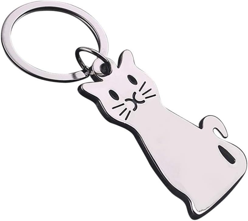 LIOOBO Metal Keyring Key Pendant Cat keyring Animal Keychain Metal Keychian for Kids Friends Families Adults - Image 4