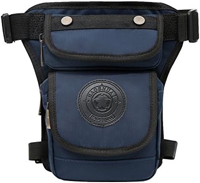 Genda 2Archer Men Multi-purpose Nylon Drop Leg Bag Military Outdoor Waist Bag (Dark Blue)
