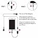 iPhone 7 Adapter & Splitter, Dual Lightning Headphone Audio & Charge Adapter for iPhone 7/7 Plus, iPhone 8/8 Plus, iPhone X