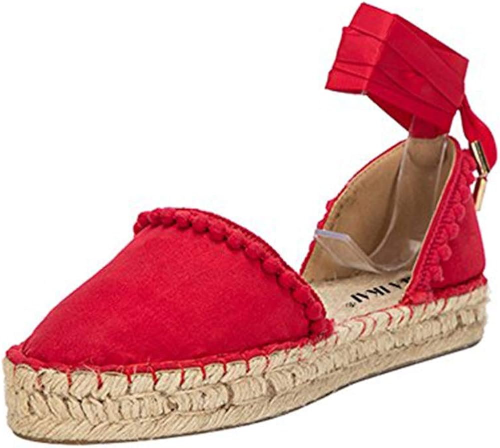 lace espadrille flats