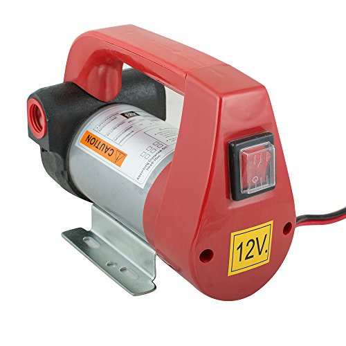 Genmine 12Volt Diesel Oil Fuel Transfer Pump 110V Electric Pump Oil Fuel Transfer Extractor Pump Suction Lift 155W For Biodiesel Kerosene