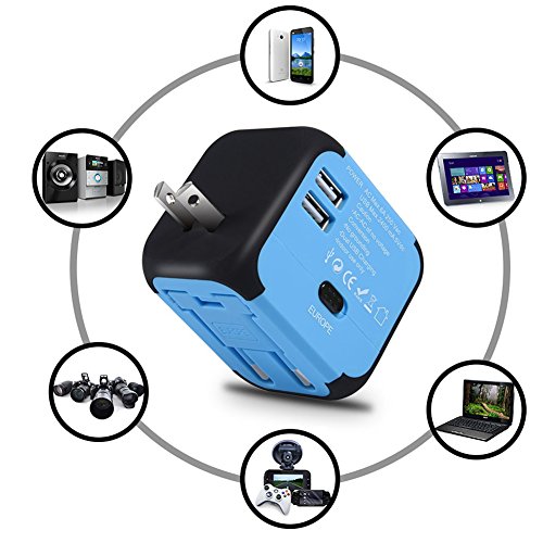 image for Universal Travel Adapter,Maxracy International Travel Adapters with 2.