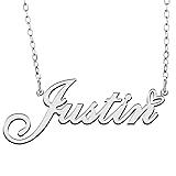 RONKAHSHOW Justin Custom Pendant Name Necklace