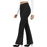 DLOODA Women's Work Pants Business Casual Dress Pants High Waisted Stretchy Pull on Office Slacks with Pockets
