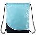 Runetz Drawstring Backpack Bag Gym Sackpack with Inside Pocket Sport Bags for Men Women, Teal