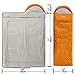 OUTSTAR Lightweight Waterproof Envelope Sleeping Bag With Compression Sack for Kids,Boys, Girls, Teens & Adults. Indoor &Outdoor Camping, Travelling, Hiking & Backpacking.Orange