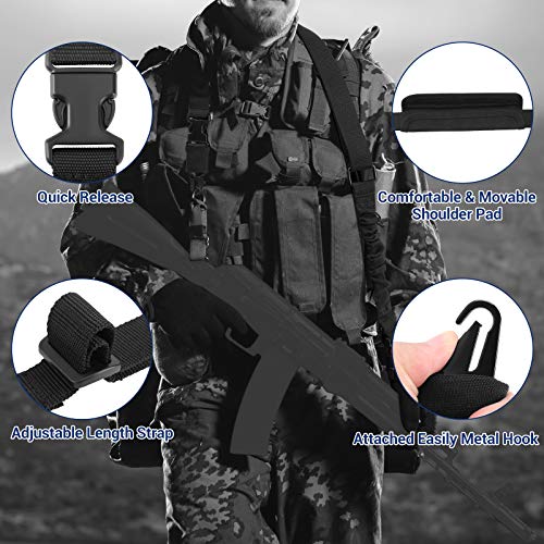 AIRSSON Rifle Sling with Sling Mount：2 Point Tactical Gun Slings for
