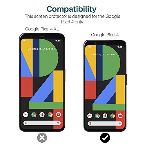 LK [3 Pack] Screen Protector for Google Pixel 4 Tempered Glass (Easy Frame Installation) 9H Hardness - //medicalbooks.filipinodoctors.org