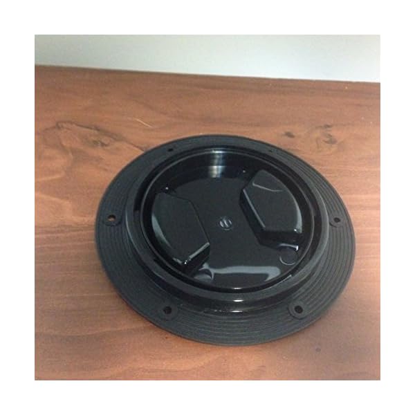 MARINE-BOAT-BLACK-PLASTIC-DECK-PLATE-4D-WATERPROOF-INSPECTION-BAYONET-TYPE