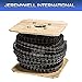 Jeremywell 40 Roller Chain 50 Feet with 5 Connecting Links for Go Karts, Mini Bikes, Scooters, ATV, MTV, Dirt Bike and Other Industrial Machinery