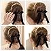 3Pcs Mix Random Color Ribbon Magic French Twist Bun Maker Holder Roll Rings Donut Updo Chignon Former Pads Foam Sponge Hair Styler Curler Braid Ponytail Hairstyle Styling Tool Accessories