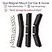 leeken Gun Magnet Mount with 3M Tape & Holster- Multi Angle Adjustable Design Never Damage car or Desk-Rubber Coated 43 Lbs Rated -Concealed Holder for Handgun,fit for All Surface (2 Pack)