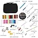 SEWING KIT,JKtown Over 100 Portable Basic Sewing Accessories, 24 Color Spools of Thread, Mini sew kits supplies for Beginners,Traveller,Emergency,Family starter to Mending and Repair (Black)