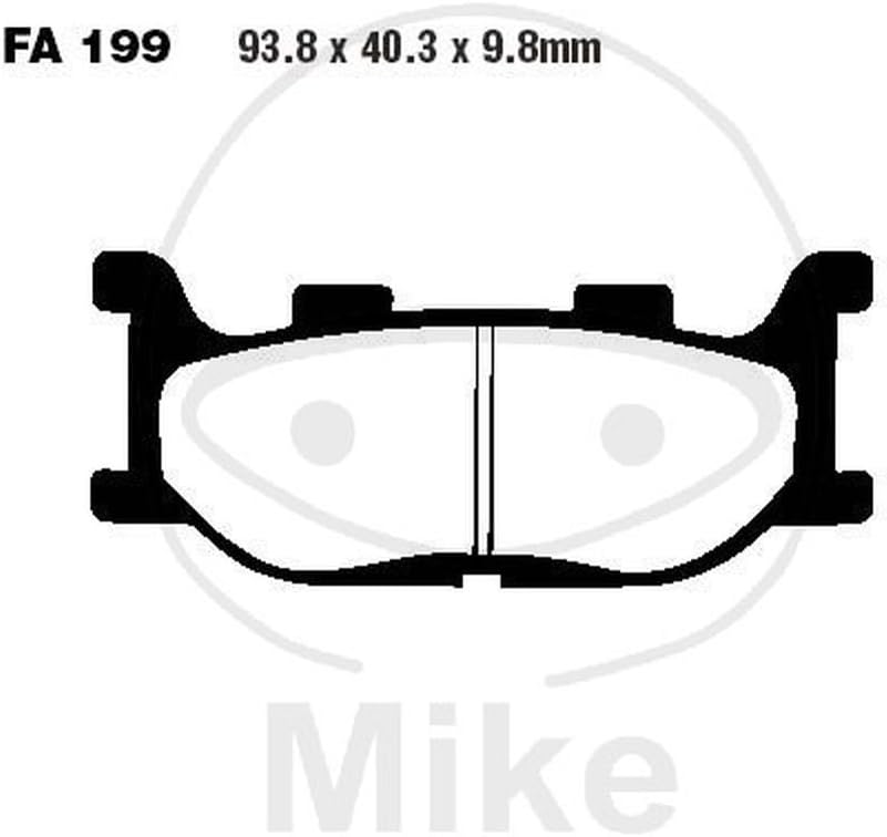 Ebc Blacks Tuff Brake Pads Organic For Yamaha Sr 125 Tdr 125 Xv 125 Xvs 125 Tzr 150 Xvs Xv 250 250 Xjr 400 Xj 600 Fz6 Fz6 Ns Fz6 Fz6