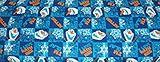 Disney Frozen Dancing Olaf Snowman Flannel Fabric by the Yard