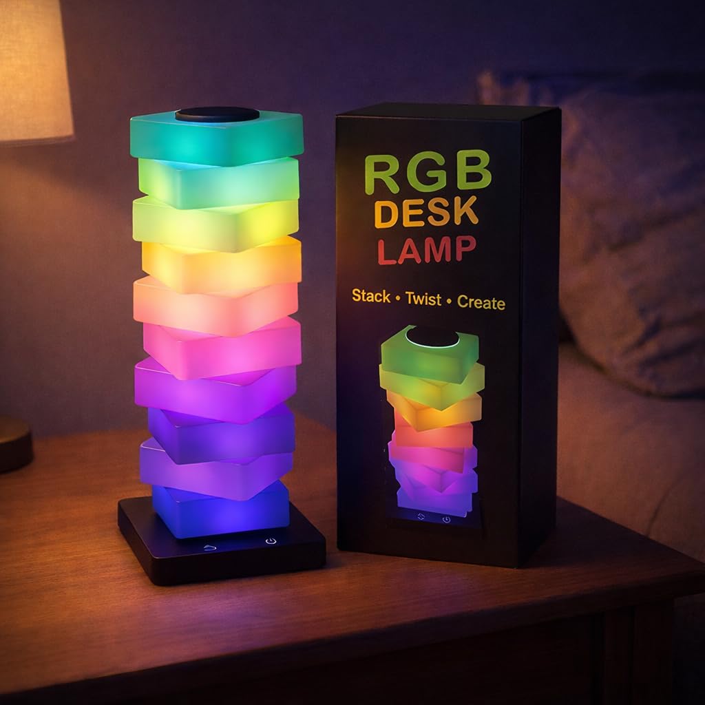 Photo 1 of **MISSING CORD**

GLO-X Modular Color Changing RGB Night Light – Stackable LED Touch Lamp for Desk, Bedroom, Gaming & Kids Rooms | Great Gift
