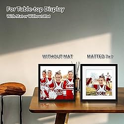 KINLINK 9x9 Picture Frames Black, Square Photo