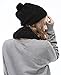 Bienvenu Women Fashion Winter Warm Knitted Scarf and Hat Set Skullcaps,Black