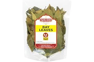 JIMIDAR Shudh Bay Leaf (Leaves) Whole Spice Hand Selected Extra Large ~ All Natural | Gluten Friendly | NON-GMO | Vegan | Indian Origin (Tej Patta) (8 oz)