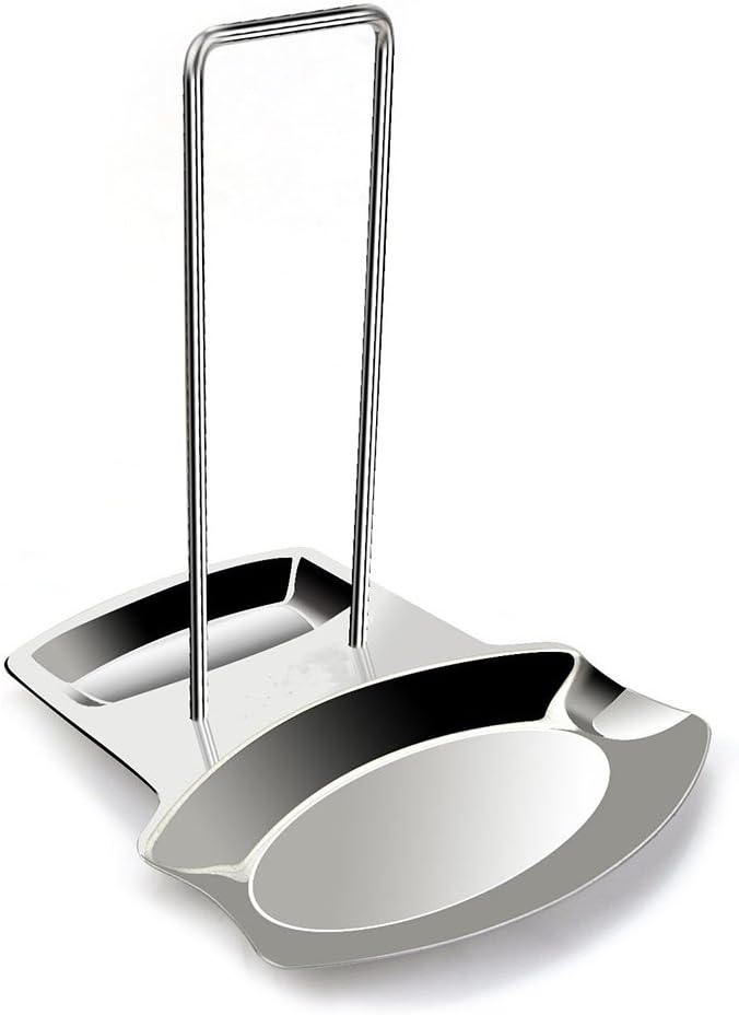 Stainless Steel Lid and Spoon Rest, Utensils Lid Holder Spoon Holder Lid Rest Lid Shelf Kitchen Utensils Holder,Soup Spoon Rack