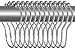 Utopia Roller Shower Curtain Rings/Hooks, 100% Stainless Steel, Polished Chrome, Set of 12 Rings (Chrome)