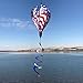 In the Breeze Patriot Eagle 6-Panel Kinetic Hot Air Balloon Wind Spinner,12