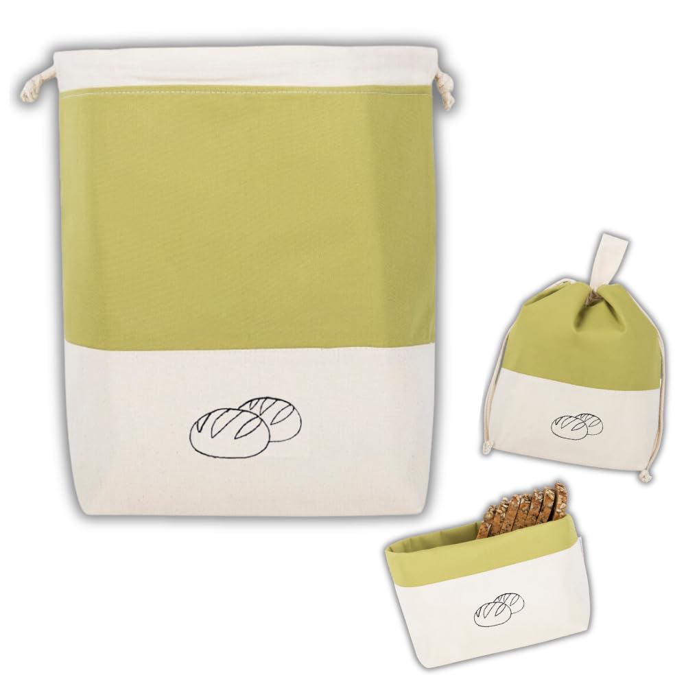 slowroom Cotton Gift Set – Olive Lunch Bag, 32 x 35 cm