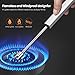Aolfay Candle Lighter Camping USB Lighter, Square Charging Arc Electric Lighter with LED Battery Display Safety Switch and Flameless Windproof Multiple Safety Long Lighter with 360° Flexible Neckthumb 2