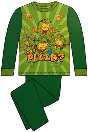 Nickelodeon TMNT Teenage Mutant Ninja Turtles 2 Piece Boys Flannel Pajamas (4T)