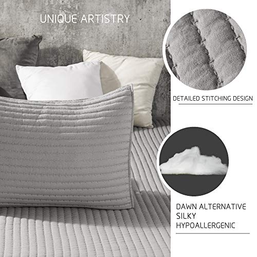 image for KASENTEX Quilt Mini Set-Stone Washed-Super Soft Bedspread-Light Weight