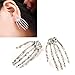 ACE Skull Bone Skeleton Hand Earring Goth Punk Rock Ear Stud Party Fancy Dress