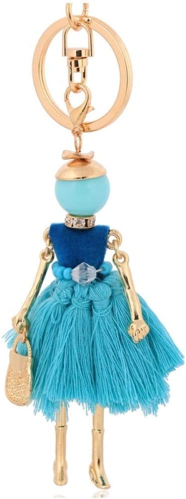 Amazon Co Jp Chunshenn キーホルダー おしゃれ 手作り女の子バッグの人形をキーリングは 女性のためのタッセル車のキーリングチェーンのキーチェーン アクセサリー タッセルチャーム ホビー
