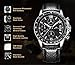 Mens Watches Chronograph Gents Waterproof Sport Date Calendar Luxury Analogue Quartz Black Wrist Watch