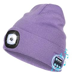 Bluetooth Beanie with Light, USB Rechargeable LED