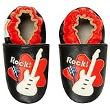 Momo Baby Infant/Toddler Rock Guitar Soft Sole Leather Shoes