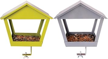 Esschert Design Balkon Futterhaus Vogelhaus Sortiert 1 Stuck Ca 20 Cm X 20 Cm X 23 Cm Amazon De Baumarkt