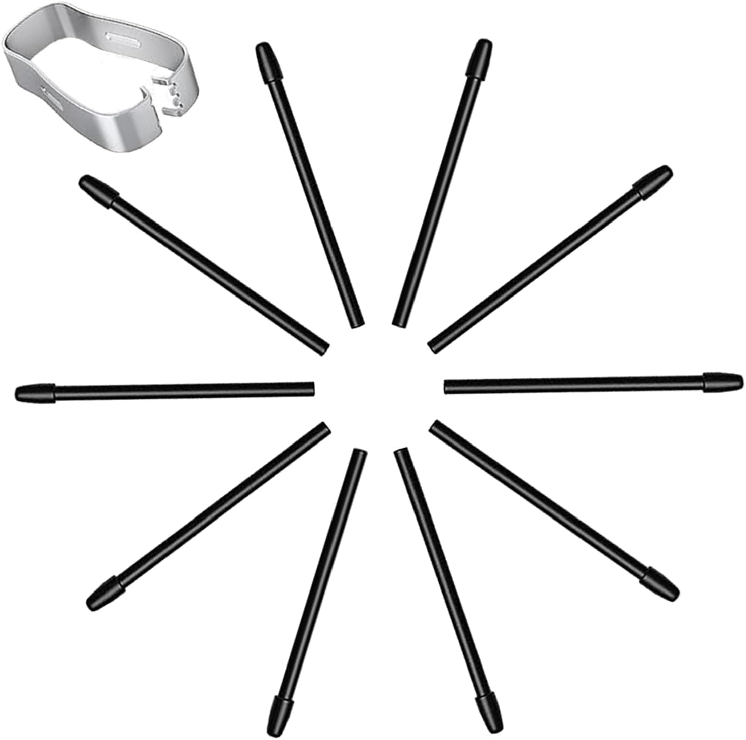 10 Pack Replacement Pen Tips/Nibs for Remarkable 2 for Marker Stylus Pen, for Remarkable 2 Tips Replacement Soft Nibs, with Removal Tool (Black)