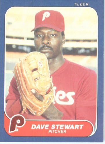 Amazon 1986 Fleer Baseball Card 453 Dave Stewart Collectibles 