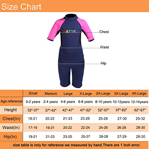 image for NATYFLY Kids Wetsuit Premium 2mm Neoprene Short Sleeve Youth Shorty We