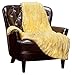 Chanasya Premium Embossed Faux Fur Throw Blanket - Super Soft, Lightweight Minky Blanket - 50