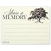 Share a Memory Card for Memorial Funeral or Celebration of Life - Flat Cards Size 4.25x5.5 Inches - Pack of 40