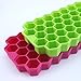 New Ice Cube Trays Silicone Easy Release 37 cubes — Flexible Ice Cube Maker with Stackable Removable Lid Mini Cocktail Whiskey Ice Cube Mold — BPA Free Green/Orange/Purple By KitchenHero (3 Pack)