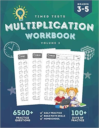 timed tests multiplication workbook multiplication worksheets to practice basic multiplication facts 0 12 with over 100 days of timed tests speed workbook for kids grades 3 5 volume 2 press mobius math 9798580382234 amazon com books