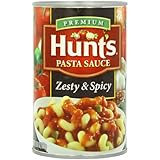 Hunt's Zesty &amp; Spicy Pasta Sauce, 24 oz, 12 Pack